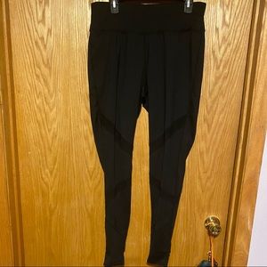 Black Leggings w/ Sheer Cut Outs 14/16